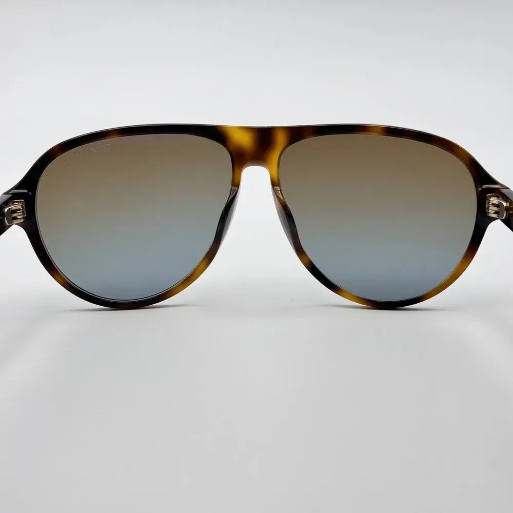 Tom Ford Sunglasses Quincy TF1080 53F Havana Aviator Brown Gradient Lens 59mm